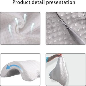 Nhà cao su mềm Bộ nhớ bọt gối Nữ hoàng Kích thước làm mát công ty gối tùy chỉnh Ergonomic Silicone vài ngủ gối đệm - Product Image 4