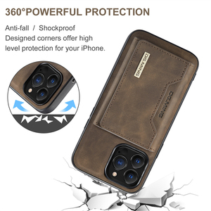 Étui de téléphone en <span class=keywords><strong>cuir</strong></span> magnétique de luxe avec porte-cartes, étui portefeuille détachable 2 en 1 pour <span class=keywords><strong>iPhone</strong></span> <span class=keywords><strong>11</strong></span> 12 13 14 15 16 17 Pro Max XR XS - Product Image 3