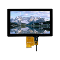 Module LCD tactile IPS personnalisé de 7 pouces, LVDS 50PIN 1024*600, écran tactile capacitif LCD 500cd/m² pour l'automobile, le contrôle industriel