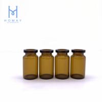 Flacon en verre 2mL5mL10mL tubulaire en borosilicate pharmaceutique bleu de haute qualité Offre Spéciale