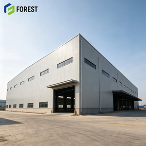 Edificio de Acero Estructural Prediseñado Resistente a la Intemperie, Almacén Comercial de Alta Resistencia para Depósito - Product Image 1