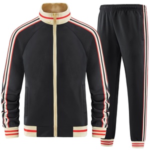 Men Track Suits Sets Long Sleeve Full-zip Sweatsuit Active Jackets Pants 2 Piece Outfits OEM Service Anti-UV Breathable - Product Image 6