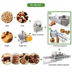 Industrial Forming Do Protein Granola Cutting Peanut Fruit <b>Snack</b> Cereal Bar Make Encrusted Machine for to - Product Image 5