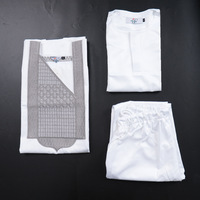 Ensemble 3 pièces de vêtements et pantalon à manches longues brodés de haute qualité pour garçons musulmans africains, collection 2026, modèle C289