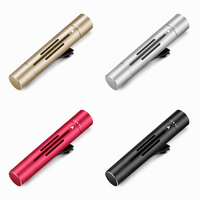 Diffuseur de parfum pour voiture en alliage d'aluminium avec clip de ventilation, bâtonnets aromatiques remplaçables, accessoires de décoration intérieure automobile
