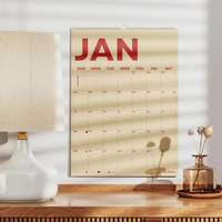 Calendrier imprimé inspiré des plans architecturaux avec détails de dessins techniques et système de référence de grille pour les studios de conception