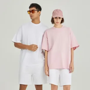เสื้อยืดคอตตอนหรูหราคุณภาพสูงแบบใหม่ ทรงโอเวอร์ไซส์ คอเต่า ป้องกันรอยยับ  สำหรับทุกเพศ  รับสกรีนโลโก้ตามแบบ - Product Image 2