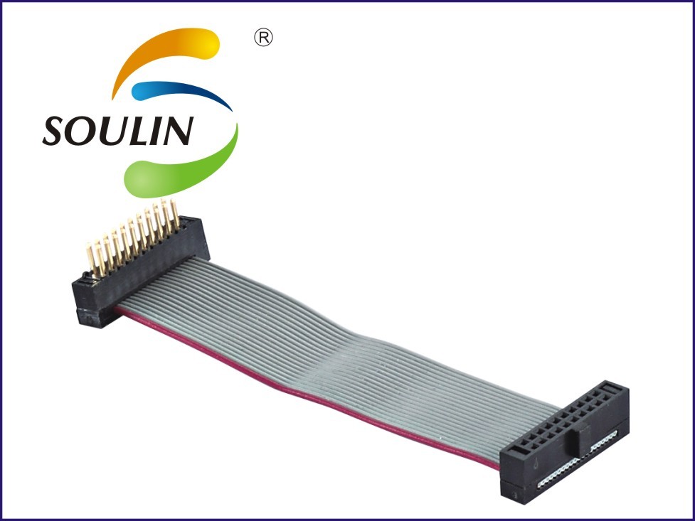 Personalizado 2 3 4 5 6 7 8 9 10 12 13 14 15 16 18 20 24 30 40 pin plano idc cable con cable plano flexible