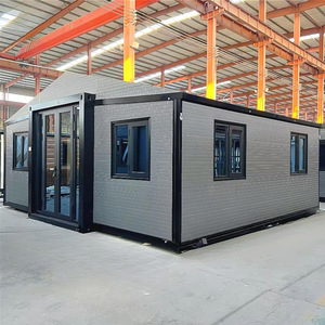 Casa contenedor extensible plegable de 40 pies y 20 pies, casa Modular prefabricada de 3 dormitorios para edificio de oficinas, escuela, Hotel, uso rápido - Product Image 1