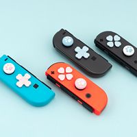 Manette de jeu personnalisée gauche et droite Diy coque dégradée en silicone Joystick Poignées en silicone Bouton autocollant en silicone