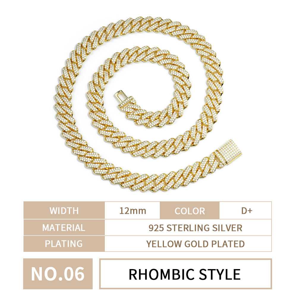 Yellow/Rhombic style/12mm