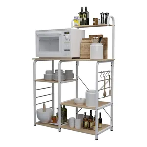 厨房家具7层厨房实用储物架多功能储物架厨房面包架微波炉支架架