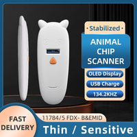 Lecteur RFID animal portable 1342KHz 125kHz Scanner de puce de chien de chat de compagnie puce de verre FDXB USBBluetooth Tag
