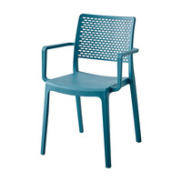 Chaise de salle à manger en plastique empilable, style crème, moderne et épaissie, pour salon et bar, usage commercial et domestique, idéale pour une utilisation prolongée.