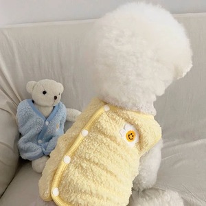 Puppy <b>clothes</b>, autumn and winter fleece vests, <b>cat</b> and internet celebrity pet Teddy, Bichon Frise, Poodle, Pomeranian autumn - Product Image 3