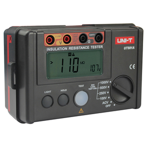 UNI-T UT501A Medidor de Resistencia de Aislamiento Digital de 1000V, Probador de Tierra de Alta Precisión (0.05%+2), Medición Automática - Product Image 2