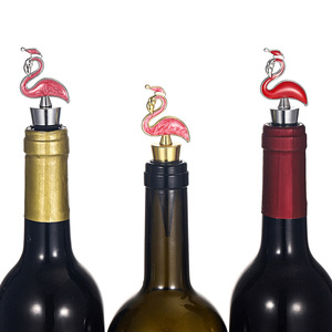 Takumori Flamingo <b>Wine</b> <b>Stopper</b> Reusable Bottle Closure For <b>Wine</b> Bottles Holiday Party Gift - Product Image 1