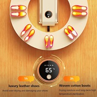 Séchoir à chaussures haute performance, déshumidificateur et souffleur de chaleur pour pieds, avec contrôle de la minuterie et protection contre la surchauffe