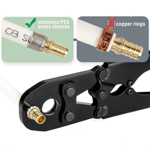 Avonflow 1/2 "& 3/4" SS tay áo Combo Hướng dẫn sử dụng uốn tóc bồng công cụ đường ống dẫn nước công cụ - Product Image 3