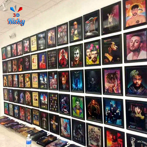 Ricky חם מותאם אישית 3d פוסטר קיר פלסטיק אמנות תפאורה בית קריקטורה סגנון hd אפקט חזותי HD אפקט 3D פוסטר - Product Image 3