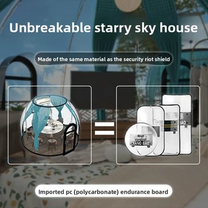 เต็นท์แคมป์ปิ้งทรงกลมใส รุ่น Starry Room ATW-79 ดีไซน์โปร่งแสง ติดตั้งง่าย วัสดุอลูมิเนียม สำหรับสวนหรูหรา - Product Image 1
