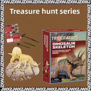 Rompecabezas de Plástico de la Serie de Dinosaurios para Excavaciones Arqueológicas, Ensamblaje de Esqueletos, Entrenamiento Cerebral Interactivo - Product Image 3
