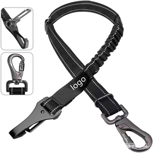 Venta al por mayor logotipo personalizado ajustable perro Correa cinturón de seguridad del <span class=keywords><strong>coche</strong></span> mascota seguridad <span class=keywords><strong>coche</strong></span> Correa - Product Image 6