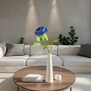 Jarrón de Cerámica de Porcelana Blanca Mate Contemporáneo de Alta Calidad, Hecho a Mano, para Decoración de Arte Minimalista para el Hogar - Product Image 6