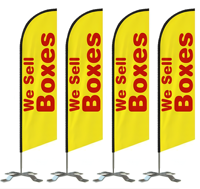 Pas cher Sublimation 100% Polyester Durable 180X60CM Publicité Promotionnelle Drapeaux Nobori Personnalisés Avec Sangles pour L'extérieur