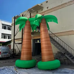 Publicidad de árbol de coco inflable CH para eventos de fiesta, publicidad de mascota inflable personalizada