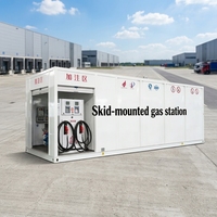 Station de ravitaillement mobile JING CAI en acier inoxydable, compatible diesel et essence, conteneur portable