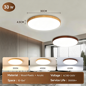 Lámparas de Techo Modernas Canmeijia para Sala de Estar, Plafón <span class=keywords><strong>LED</strong></span> Redondo Ultradelgado / Lámpara de Techo <span class=keywords><strong>LED</strong></span> / Luz de Techo <span class=keywords><strong>LED</strong></span> - Product Image 2