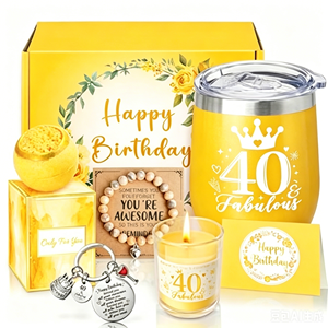 Cesta <span class=keywords><strong>de</strong></span> Regalo Exquisita Sheinly para el 40.º Cumpleaños para Mujeres - Para Mejores Amigas, Mamá, Esposa, Hija, Hermana, Novia y Compañera <span class=keywords><strong>de</strong></span> Trabajo - Product Image 3