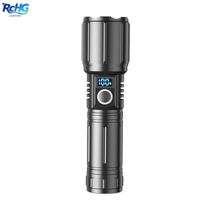 मल्टी-फंक्शन एलईडी यूएसबी पोर्टेबल डिजिटल पावर डिस्प्ले 5-मोड अल्युन्यूमैटॉर्च लाइट - Product Image 6