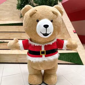 2026 tùy chỉnh màu sắc Inflatable phim hoạt hình giáng sinh màu nâu Gấu bông cosplay đi bộ động vật Inflatable Linh Vật Trang phục cho bữa tiệc - Product Image 1