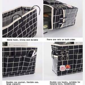 กระเป๋าจัดระเบียบอเนกประสงค์แบบพกพาสำหรับเดินทาง รุ่นขายดีประจำปี 2021 สีดำลายตาราง สำหรับใส่เครื่องสำอางและของจุกจิก - Product Image 6