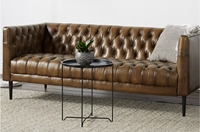Canapé Chaise Longue en Cuir Rétro Industriel de Luxe, Design Moteur d'Avion Rafraîchissant, Mobilier de Maison pour Hôtel, Chambre, Villa