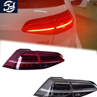Nouveaux feux de freinage à LED à lentille transparente JY pour VW Golf 7 MK7 2013-2019, système d'éclairage automobile, clignotants séquentiels, feux arrière de voiture