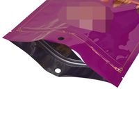 Vente en gros de pochettes en plastique étanches à l'humidité avec fermeture à glissière personnalisée avec fenêtre pour bonbons au chocolat