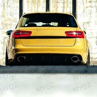 Kit carrosserie arrière style RS6 pour Audi A6 C7.5 C7PA 2014-2019, installation par vis, avec diffuseur de pare-chocs