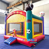 Château gonflable commercial à thème sportif (football, baseball, basketball) pour fêtes