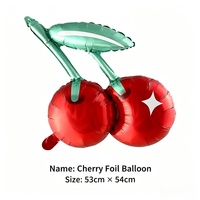 Ballon en aluminium imprimé léopard, ballon lèvres rouges, ballon cerise, rideau à franges pour enterrement de vie de jeune fille, fête prénuptiale, décoration d'anniversaire rétro pour femme
