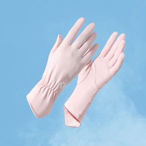Nouvelle protection solaire protection UV glace <span class=keywords><strong>soie</strong></span> respirant antidérapant cyclisme femmes <span class=keywords><strong>gants</strong></span> d'été - Product Image 4