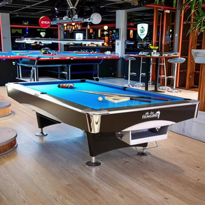 Table de billard américaine personnalisable TENGBO Pro 2025, 8 pieds/9 pieds, 4e génération, cadre en bois massif, 3 pièces, poches en cuir, utilisation en intérieur, TB-K2 - Product Image 2
