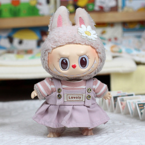 Labubu <b>Doll</b> Clothes 17cm Two Piece Skirt Set For Girls Plush Toy Accessories - Product Image 3