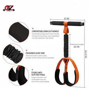 CZFIT NEW อุปกรณ์ฝึกความแข็งแรงขาแบบเหยียบเท้า รุ่นขายดีที่สุด นั่งสบาย พร้อมท่อยางลาเท็กซ์หนาพิเศษ และด้ามจับกันลื่น ใช้ได้ทั้งชายและหญิง - Product Image 2
