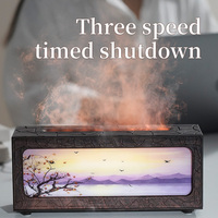 Simulation de flamme Mini Aroma Machine couleur cheminée humidificateur huile essentielle télécommande bureau silencieux cheminée diffuseur