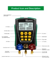 Nouvel instrument de test multifonction pour la fluoration de la climatisation domestique automobile modèle Cherokee XC60 divers autres