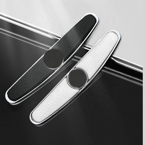 4 pièces voiture porte métal Anti-collision autocollants bord <span class=keywords><strong>garde</strong></span> anti-rayures bande rétroviseur protecteur Protection autocollant Logo - Product Image 6