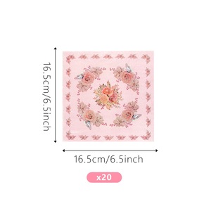 Juego de Vasos y Bandejas de Papel Desechables con Diseño de Flores Personalizado para Decoración de Fiestas de Té, Fiestas en el Jardín, Bodas, Bautizos, Cumpleaños - Product Image 6